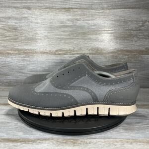 Cole Haan Men’s Zerogrand No Stitch Grey Oxfords Size 12